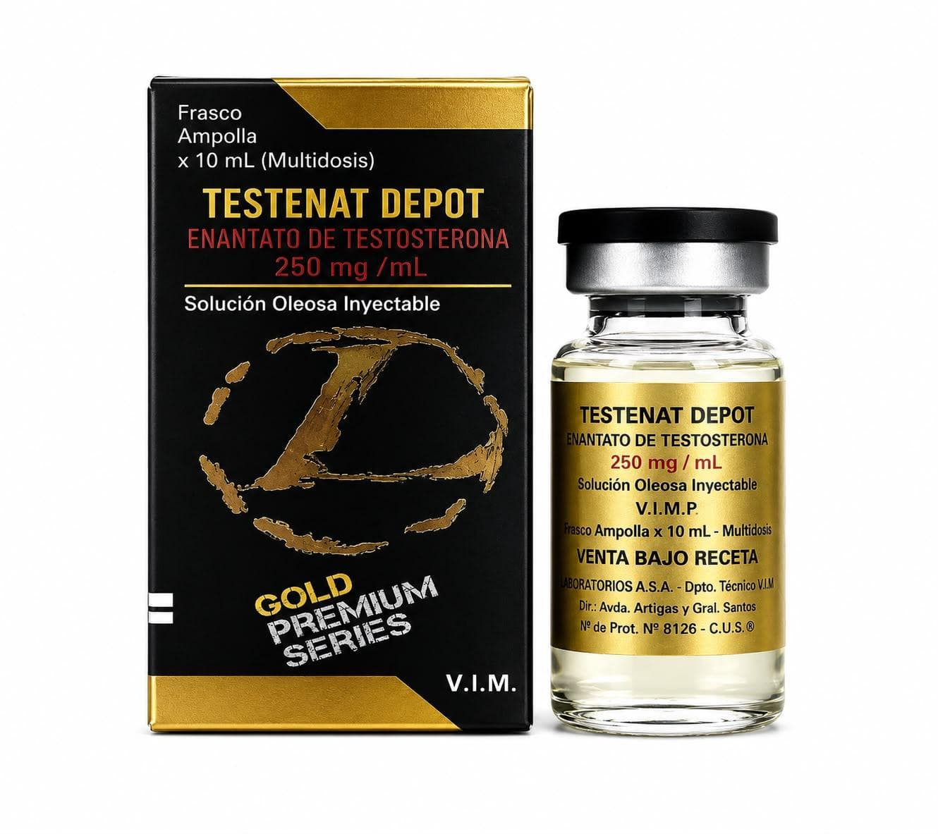 Landerlan Gold Testenat Enantato de Testosterona 250mg 10ml