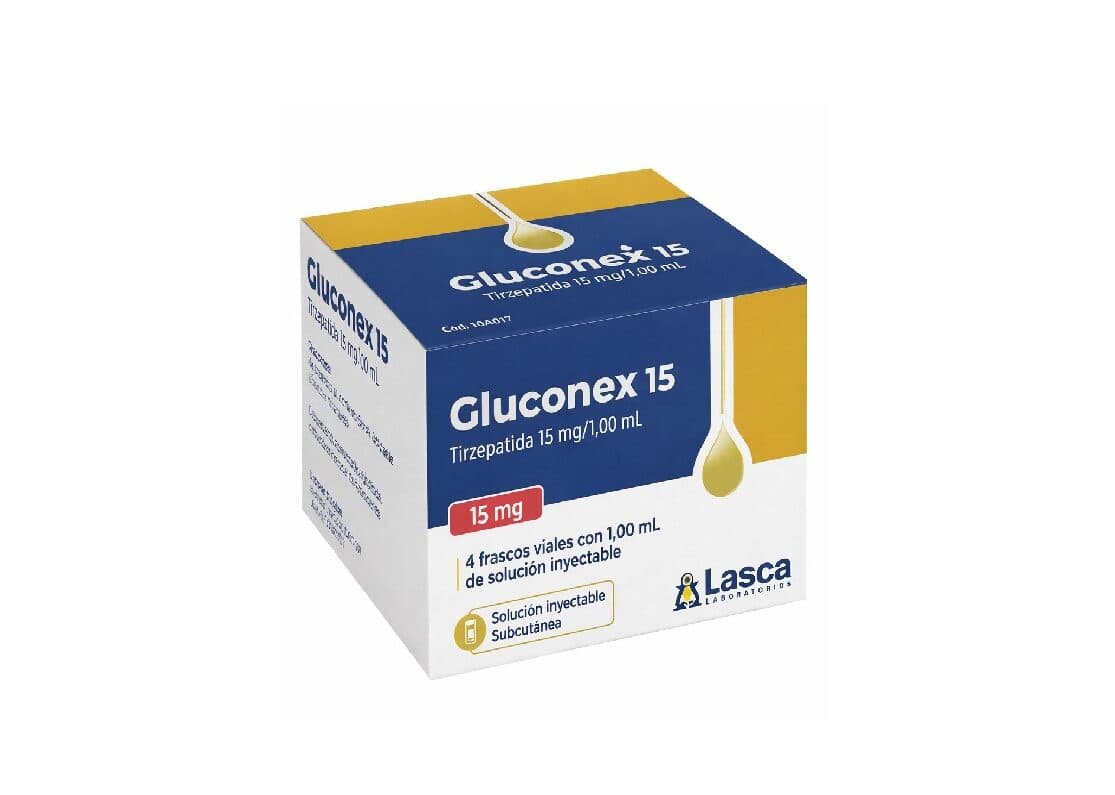 Gluconex Tirzepatida 15 mg/1,0 mL | Caixa com 4 Ampolas