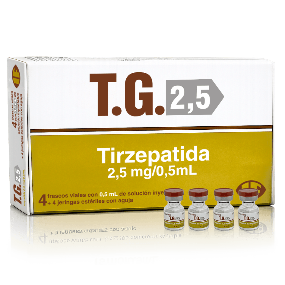 TG Tirzepatida 2,5 mg/0,5 mL | Caixa com 4 Ampolas