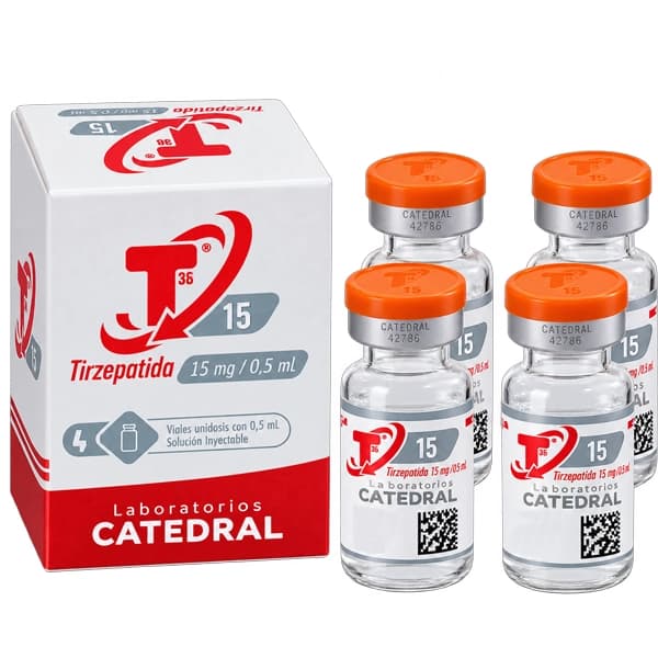 T36 Tirzepatida 15 mg/0,5 mL | Caixa com 4 Ampolas